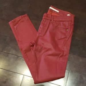 Zara slim fit coated jeans